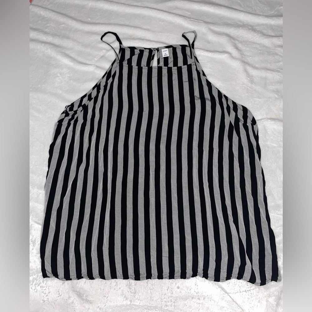 or navy striped tank top